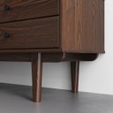 Ver imagem 6 de Rack Sala Tv 75 Rattan 2 Portas de Correr Madeira Escura Cor Imbuia Simona Idimex