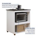 Ver imagem 7 de Conjunto 2 Peças Paneleiro com Fruteira e Balcão 4 Bocas Santo Andre