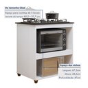 Ver imagem 7 de Conjunto 2 Peças Paneleiro com Fruteira e Balcão 5 Bocas Santo Andre