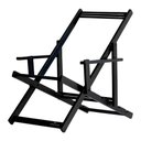 Ver imagem 2 de Espreguiçadeira Preguiçosa Dobrável Black Cb-folhas Verdes