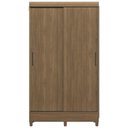 Ver imagem 6 de Guarda Roupa Solteiro 107cm 2 Portas Deslizante Thales Jequitibá S01 - Mpozenato