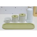 Ver imagem 7 de Kit Higiene Bebê Moderno Porcelana Safari Térmica Banho Maternidade Quarto