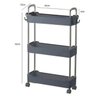 Prateleira Carrinho em Aço Organizador Multiuso 3 Prateleira - 3