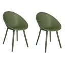 Ver imagem 2 de Kit com 2 Cadeiras para Jardim e Área Externa Drops Verde