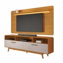 Ver imagem 2 de Rack com Painel para TV até 70 Polegadas com LED MDF 200CMX177CM Cristal Candian Marrom