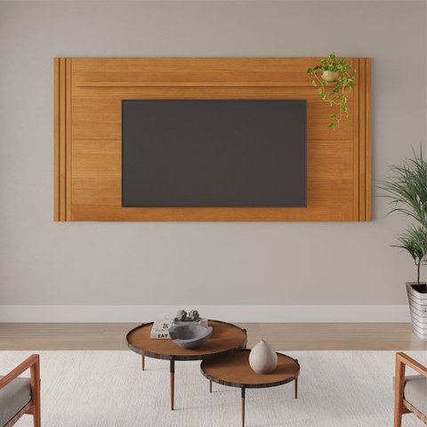 Painel para TV até 70 Polegadas MDF 200CMX108CM Trunfo Candian Marrom