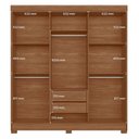 Ver imagem 4 de Guarda Roupa Casal Toledo 6 Portas 2 Gavetas MDP Café com Cama Santos Andirá