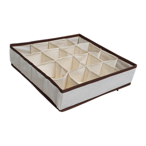 Kit 3 Organizador de Gavetas OrganiBox 36X36X10 16 divisões