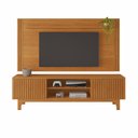 Ver imagem 2 de Rack com Painel até 70 Polegadas 177cmx200cm com Ripado Trunfo Candian