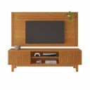 Ver imagem 2 de Rack com Painel Ripado para TV até 70 Polegadas MDF 200CMX177CM Trunfo Candian Marrom