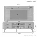 Ver imagem 3 de Rack com Painel até 70 Polegadas 177cmx200cm com Ripado Trunfo Candian