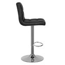 Ver imagem 3 de Kit 4 Banqueta Cromada Alta Gomo Design Cozinha Bar Preto