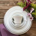 Ver imagem 4 de Jogo 6 Pratos Fundos Porcelana Branca 350ml Germer Cottage Sopas Caldos Mesa Posta