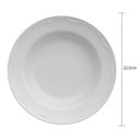 Ver imagem 3 de Jogo 6 Pratos Fundos Porcelana Branca 350ml Germer Cottage Sopas Caldos Mesa Posta
