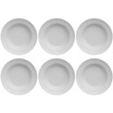 Ver imagem 1 de Jogo 6 Pratos Fundos Porcelana Branca 350ml Germer Cottage Sopas Caldos Mesa Posta