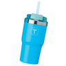 Copo Térmico Big T 630ml com Canudo Azul Grécia Tupperware - 1