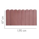 Ver imagem 2 de Painel Estofado Luxo Nuvem Alanis 195cm King Size para Cama Box Suede Rose - Gat Magazine