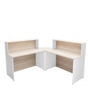 Ver imagem 4 de Balcão Atendimento de Canto em L Recepção Consultório 120x60cm