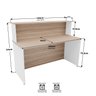 Balcão Atendimento Recepção Consultório 140x60cm - 3