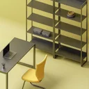 Ver imagem 1 de Estante Alta Martiflex Iron com em Aço Tubular e Tampo em Mdp Bp de 25cm