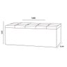 Kit Painel e Calçadeira Baú Queen 1,60m Berlim Suede Bege - Pallazio - 5