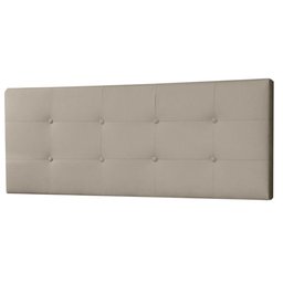 Kit Painel e Calçadeira Baú Queen 1,60m Berlim Suede Bege - Pallazio - 6