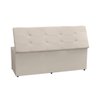 Kit Painel e Calçadeira Baú Queen 1,60m Berlim Suede Bege - Pallazio - 4
