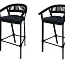 Ver imagem 1 de Kit 2 Banquetas Itália 50cm x101cm x45cm Preto