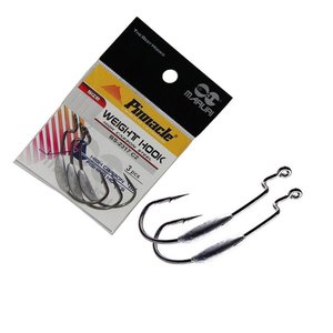 Anzol Pinnacle para Isca Soft Weight Black N4/0 C/3un