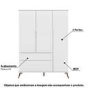 Ver imagem 2 de Guarda Roupa Infantil Melinda com 3 Portas - Branco