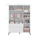 Ver imagem 4 de Guarda Roupa Infantil Melinda com 3 Portas - Branco