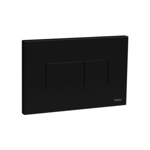 Acabamento para Caixa de Descarga Embutida Hydra Quadra Duo Preto Fosco Deca Cod: 4900.f.hqd.duo.pt