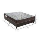 Ver imagem 3 de Cama Box e Colchão ISO 150 D45 Casal(138x188) - Ortobom Marrom