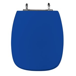 Assento Sanitário Poliéster para Louça Stylus (celite) Aço (reb. Oculto) Azul Mineral