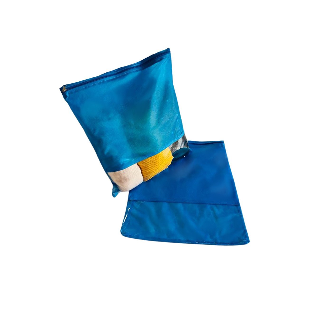 Kit 30 Sacos Tnt Organizador Roupas Sapatos 33x40 com Visor:azul - 3