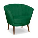 Ver imagem 3 de Poltrona Cadeira Pétala Flor Decorativa Suede Verde