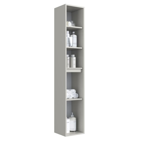 Armário Suspenso Multiuso 28,2cm com 2 Portas e 5 Prateleiras Bergamo Art In Móveis