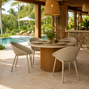 Ver imagem 1 de Kit com 2 Cadeiras para Jardim e Área Externa Drops Bege/Fendi