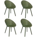 Ver imagem 2 de Kit com 4 Cadeiras para Jardim e Área Externa Drops Verde