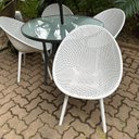 Ver mais imagens de Kit com 4 Cadeiras para Jardim e Área Externa Drops
