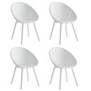 Ver imagem 1 de Kit com 4 Cadeiras para Jardim e Área Externa Drops