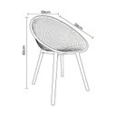 Ver imagem 3 de Kit com 4 Cadeiras para Jardim e Área Externa Drops Preto