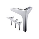 Ver imagem 6 de Kit C/ 4 Pés de Canto para Sofá e Móveis Cromado de Aço 10cm