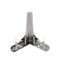 Ver imagem 7 de Kit C/ 4 Pés de Canto para Sofá e Móveis Cromado de Aço 10cm