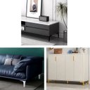 Ver imagem 3 de Kit C/ 4 Pés de Canto para Sofá e Móveis Cromado de Aço 10cm