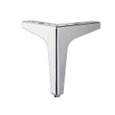 Ver imagem 2 de Kit C/ 4 Pés de Canto para Sofá e Móveis Cromado de Aço 10cm