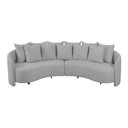 Ver imagem 6 de Sofa 4 Lugares Organico Amendoa 288cm Cinza