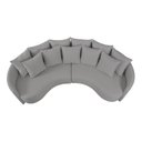 Ver imagem 4 de Sofa 4 Lugares Organico Amendoa 288cm Cinza Gelo