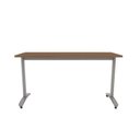 Ver imagem 2 de Mesa Retangular Basculante Martiflex Jobt1 120 X 120cm Nogal E Cinza