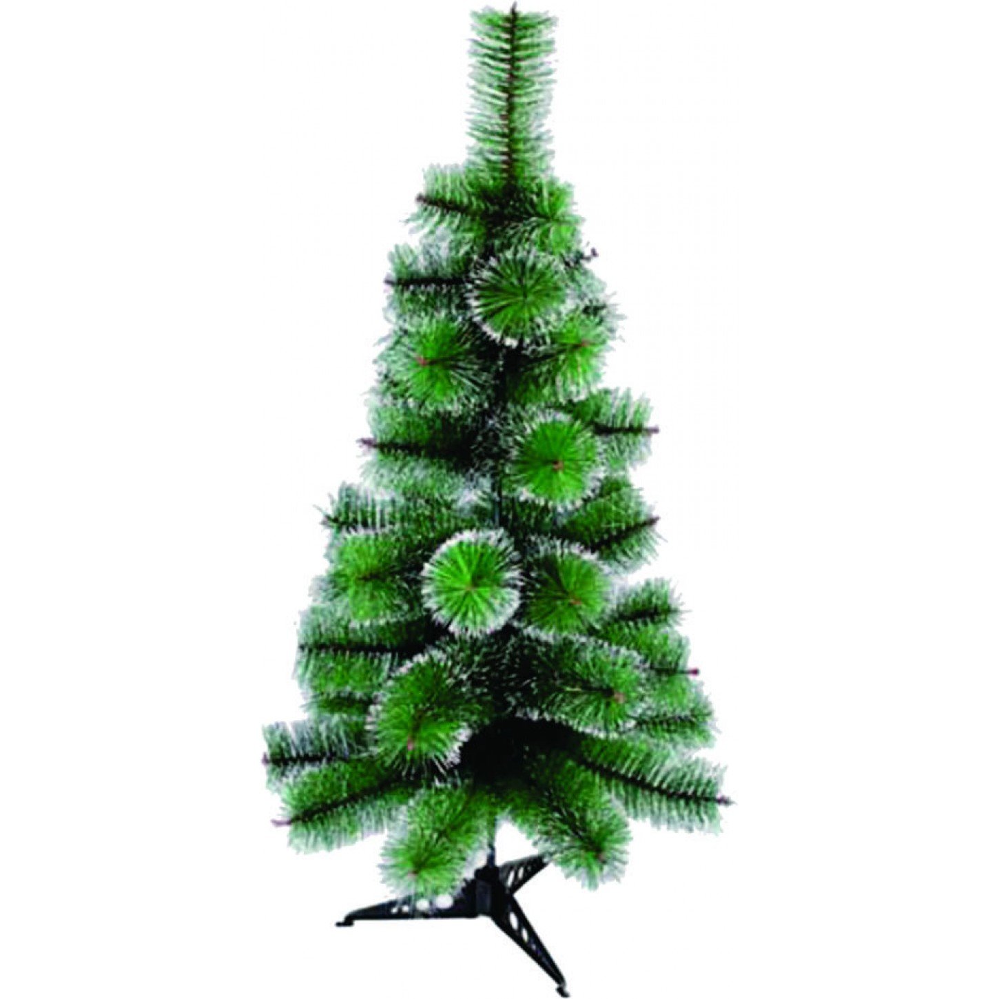 Árvore de Natal 120 cm 90 galhos Luxo Verde Nevada pé de plástico pequena super cheia promoção